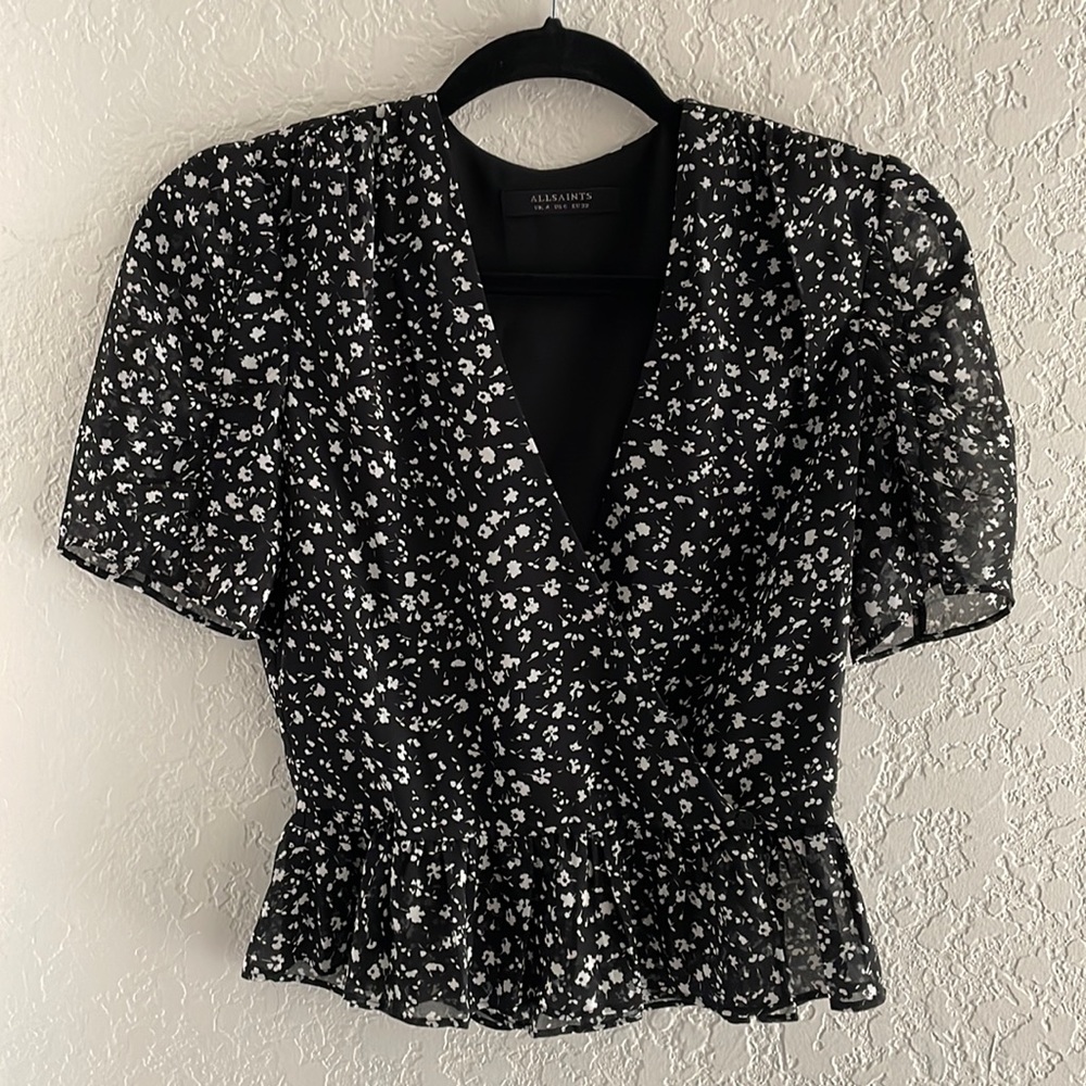 Allsaints Ilia Pippa blouse size 0 or S